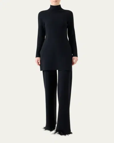 Akris Cashmere Milano Knit Bootcut-Leg Pants | Thumbnail 2 Akris Cashmere Milano Knit Bootcut-Leg Pants | Thumbnail 2