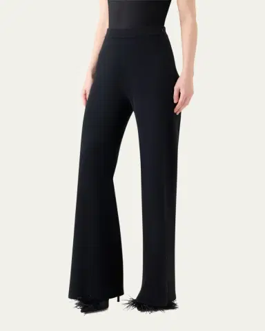 Akris Cashmere Milano Knit Bootcut-Leg Pants | Thumbnail 4 Akris Cashmere Milano Knit Bootcut-Leg Pants | Thumbnail 4