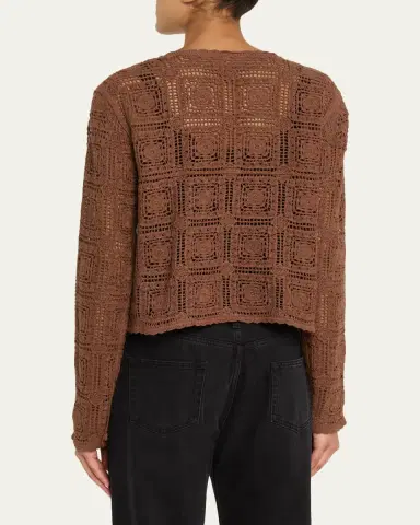 FRAME The Crochet Cardigan | Thumbnail 3 FRAME The Crochet Cardigan | Thumbnail 3
