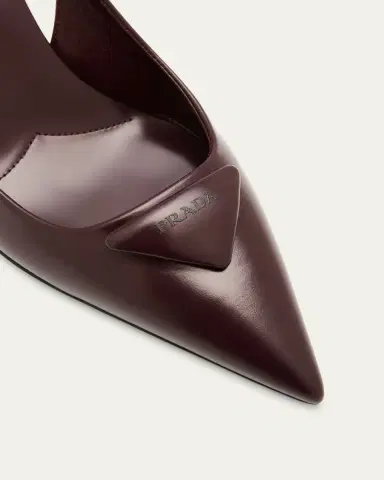Prada Patent Padded Triangle Slingback Pumps | Thumbnail 5 Prada Patent Padded Triangle Slingback Pumps | Thumbnail 5