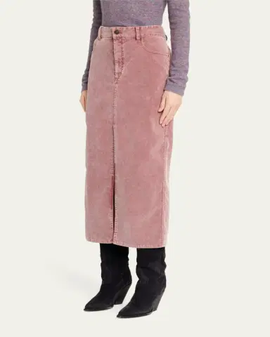 Etoile Isabel Marant Odalie Straight Corduroy Midi Skirt | Thumbnail 4 Etoile Isabel Marant Odalie Straight Corduroy Midi Skirt | Thumbnail 4