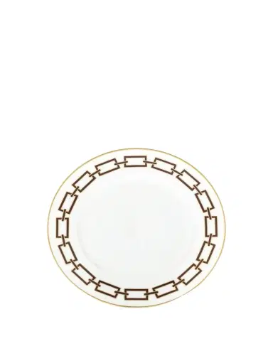 GINORI 1735 Catene Ebano Flat Dessert Plate | Thumbnail 1 GINORI 1735 Catene Ebano Flat Dessert Plate | Thumbnail 1
