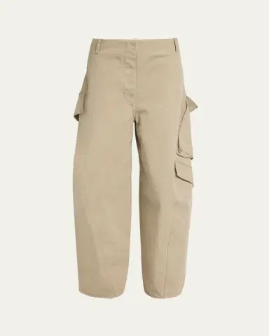 Alaïa Mid-Rise Washed Chino Barrel-Leg Cargo Trousers | Thumbnail 5 Alaïa Mid-Rise Washed Chino Barrel-Leg Cargo Trousers | Thumbnail 5