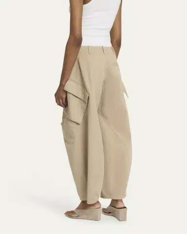 Alaïa Mid-Rise Washed Chino Barrel-Leg Cargo Trousers | Thumbnail 7 Alaïa Mid-Rise Washed Chino Barrel-Leg Cargo Trousers | Thumbnail 7