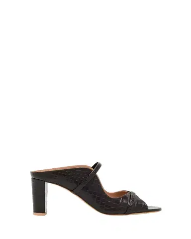 Malone Souliers Norah Croc-Embossed Leather Double-Strap Mule Sandals | Thumbnail 1 Malone Souliers Norah Croc-Embossed Leather Double-Strap Mule Sandals | Thumbnail 1