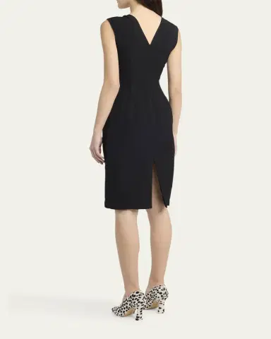 Bottega Veneta Buckle Sleeveless Grainy Viscose Linen Dress | Thumbnail 3 Bottega Veneta Buckle Sleeveless Grainy Viscose Linen Dress | Thumbnail 3