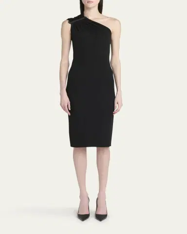 TOM FORD Strass Ruched One-Shoulder Dress | Thumbnail 2 TOM FORD Strass Ruched One-Shoulder Dress | Thumbnail 2