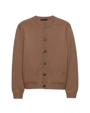Prada Men's Cashmere Knit Cardigan | Thumbnail 1 Prada Men's Cashmere Knit Cardigan | Thumbnail 1