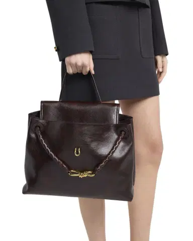 Bottega Veneta Ciao Ciao Medium Distressed Leather Top-Handle Bag | Thumbnail 1 Bottega Veneta Ciao Ciao Medium Distressed Leather Top-Handle Bag | Thumbnail 1