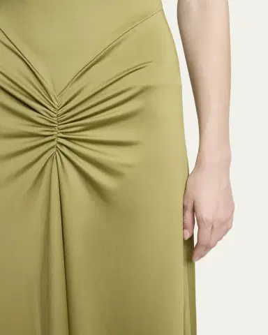 Victoria Beckham Blaire Gathered Waist Midi Dress | Thumbnail 9 Victoria Beckham Blaire Gathered Waist Midi Dress | Thumbnail 9