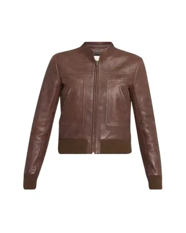THE ROW Bader Leather Aviator Jacket | Thumbnail 1 THE ROW Bader Leather Aviator Jacket | Thumbnail 1