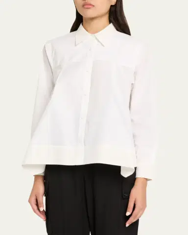 3.1 Phillip Lim Flounce-Hem Long-Sleeve Shirt | Thumbnail 4 3.1 Phillip Lim Flounce-Hem Long-Sleeve Shirt | Thumbnail 4
