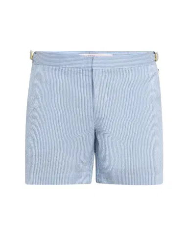 Orlebar Brown Men's Seersucker Stripe Mid-Length Swim Shorts | Thumbnail 1 Orlebar Brown Men's Seersucker Stripe Mid-Length Swim Shorts | Thumbnail 1