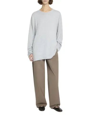 The Row Alfidis Double Pleated Straight-Leg Cotton Pants | Thumbnail 1 The Row Alfidis Double Pleated Straight-Leg Cotton Pants | Thumbnail 1