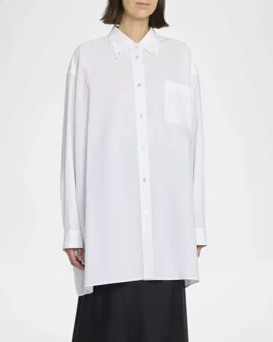 The Row Victoria Oversized Button-Front Shirt | Thumbnail 4 The Row Victoria Oversized Button-Front Shirt | Thumbnail 4