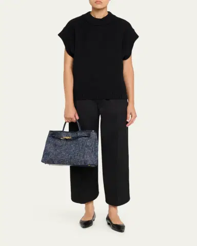 Bottega Veneta Andiamo Medium Boucle Denim Tote Bag | Thumbnail 10 Bottega Veneta Andiamo Medium Boucle Denim Tote Bag | Thumbnail 10