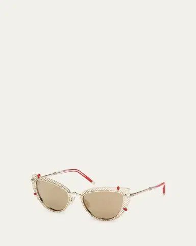 Christian Louboutin Miss Z Metal Cat-Eye Sunglasses | Thumbnail 2 Christian Louboutin Miss Z Metal Cat-Eye Sunglasses | Thumbnail 2