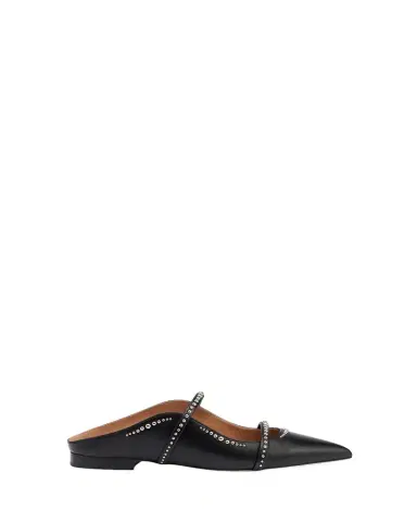 Malone Souliers Maureen Studded Leather Double-Strap Flat Mules | Thumbnail 1 Malone Souliers Maureen Studded Leather Double-Strap Flat Mules | Thumbnail 1