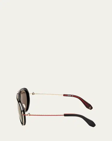 Christian Louboutin Aviator Metal Sunglasses | Thumbnail 3 Christian Louboutin Aviator Metal Sunglasses | Thumbnail 3