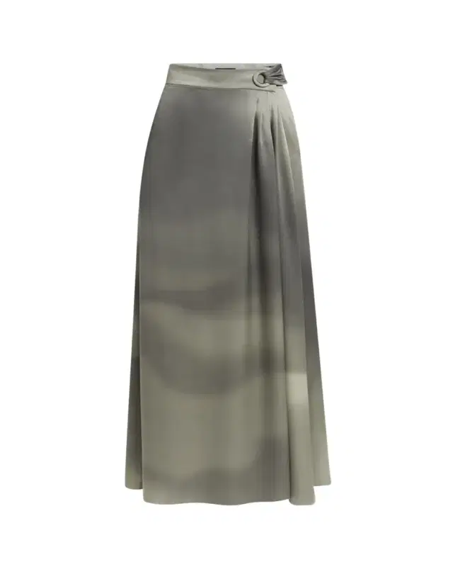 Ombre Silk Maxi Wrap Skirt Ombre Silk Maxi Wrap Skirt