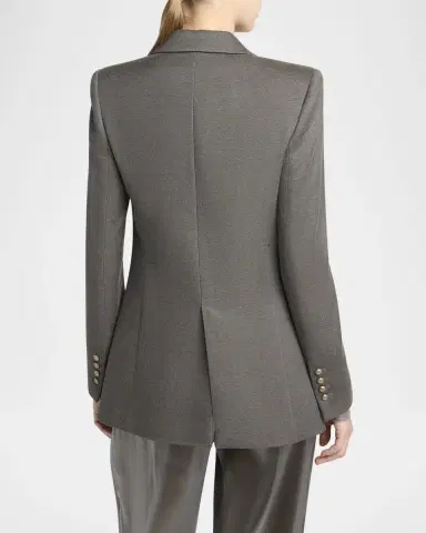 Giorgio Armani Silk Cotton Double-Breasted Blazer | Thumbnail 2 Giorgio Armani Silk Cotton Double-Breasted Blazer | Thumbnail 2