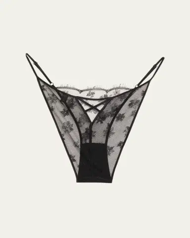 Kiki De Montparnasse All Over Lace Cheeky Low-Rise Briefs | Thumbnail 2 Kiki De Montparnasse All Over Lace Cheeky Low-Rise Briefs | Thumbnail 2