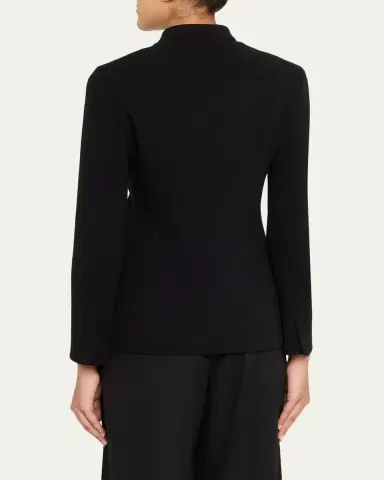 Giorgio Armani Stretch Wool Crepe Double-Breasted Blazer | Thumbnail 3 Giorgio Armani Stretch Wool Crepe Double-Breasted Blazer | Thumbnail 3