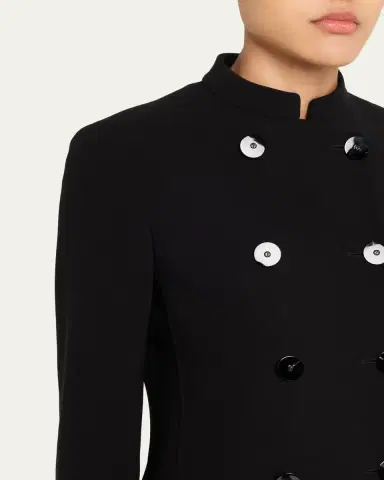 Giorgio Armani Stretch Wool Crepe Double-Breasted Blazer | Thumbnail 5 Giorgio Armani Stretch Wool Crepe Double-Breasted Blazer | Thumbnail 5