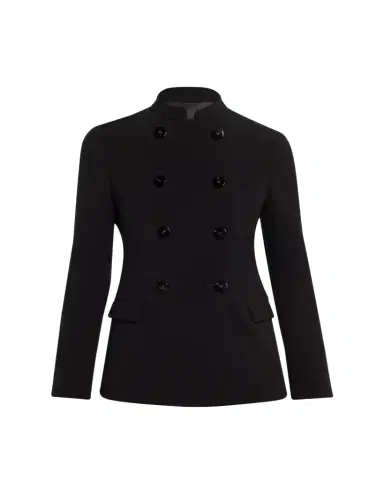 Giorgio Armani Stretch Wool Crepe Double-Breasted Blazer | Thumbnail 1 Giorgio Armani Stretch Wool Crepe Double-Breasted Blazer | Thumbnail 1