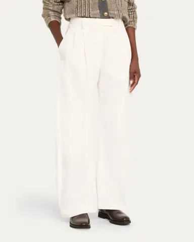 Brunello Cucinelli Pleated Cotton Barrel-Leg Tailored Pants | Thumbnail 4 Brunello Cucinelli Pleated Cotton Barrel-Leg Tailored Pants | Thumbnail 4