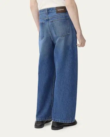Loewe Men's Straight Fit Cropped Jeans | Thumbnail 3 Loewe Men's Straight Fit Cropped Jeans | Thumbnail 3