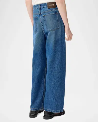 Loewe Men's Straight Fit Cropped Jeans | Thumbnail 6 Loewe Men's Straight Fit Cropped Jeans | Thumbnail 6