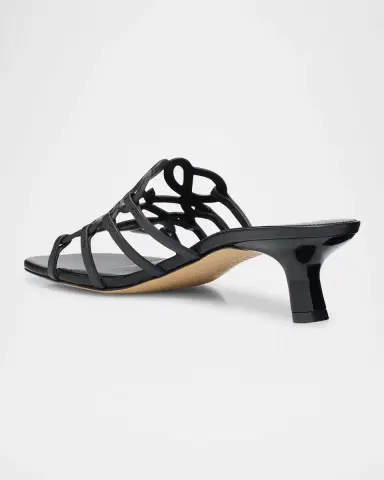Loewe x Paula 's Ibiza Petal Anagram Leather Caged Mule Sandals | Thumbnail 3 Loewe x Paula 's Ibiza Petal Anagram Leather Caged Mule Sandals | Thumbnail 3