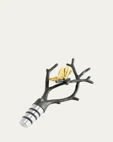 Michael Aram Butterfly Ginkgo Bottle Stopper | Thumbnail 2 Michael Aram Butterfly Ginkgo Bottle Stopper | Thumbnail 2