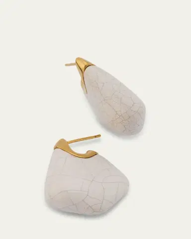 Bottega Veneta Small Fin Ceramic Earrings | Thumbnail 3 Bottega Veneta Small Fin Ceramic Earrings | Thumbnail 3