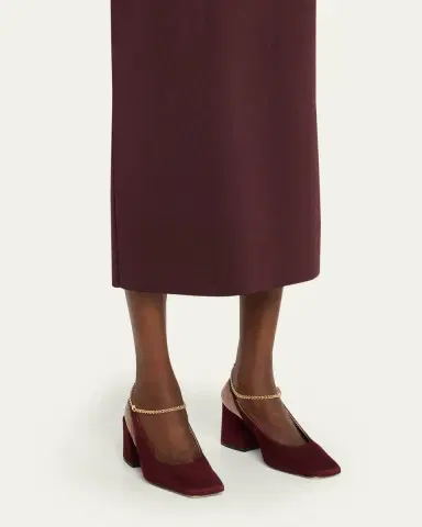 Maria Luca Ilaria Suede Slingback Anklet Pumps | Thumbnail 2 Maria Luca Ilaria Suede Slingback Anklet Pumps | Thumbnail 2