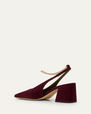Maria Luca Ilaria Suede Slingback Anklet Pumps | Thumbnail 4 Maria Luca Ilaria Suede Slingback Anklet Pumps | Thumbnail 4