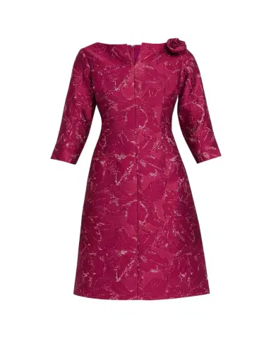 Rickie Freeman for Teri Jon Ruched Floral Off-The-Shoulder Midi Dress | Thumbnail 1 Rickie Freeman for Teri Jon Ruched Floral Off-The-Shoulder Midi Dress | Thumbnail 1