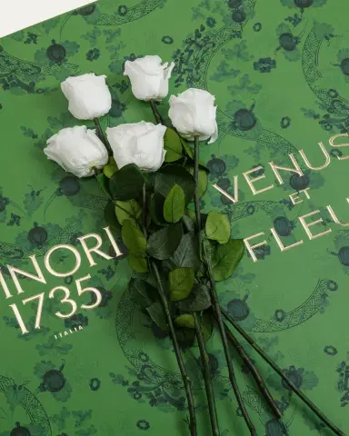Venus ET Fleur x Ginori 1735 Eternity Roses in Ming Porcelain Vase, 20" Tall | Thumbnail 3 Venus ET Fleur x Ginori 1735 Eternity Roses in Ming Porcelain Vase, 20" Tall | Thumbnail 3