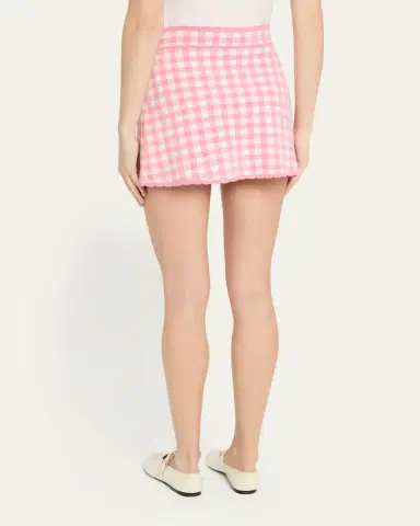 LoveShackFancy Muna Gingham Mini Skirt | Thumbnail 3 LoveShackFancy Muna Gingham Mini Skirt | Thumbnail 3