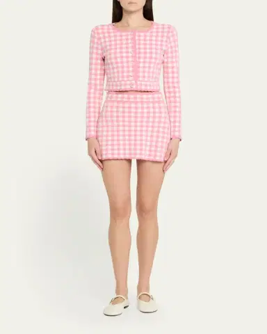 LoveShackFancy Muna Gingham Mini Skirt | Thumbnail 5 LoveShackFancy Muna Gingham Mini Skirt | Thumbnail 5