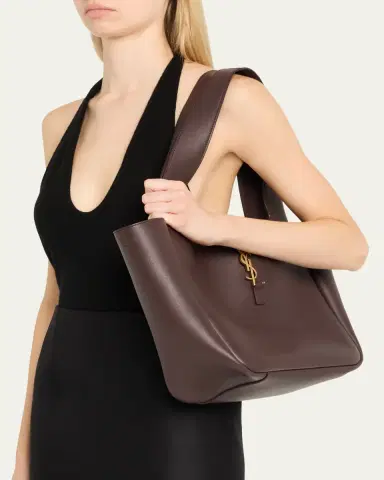 Saint Laurent Le 5 À 7 Bea YSL Tote Bag in Calfskin Leather | Thumbnail 2 Saint Laurent Le 5 À 7 Bea YSL Tote Bag in Calfskin Leather | Thumbnail 2