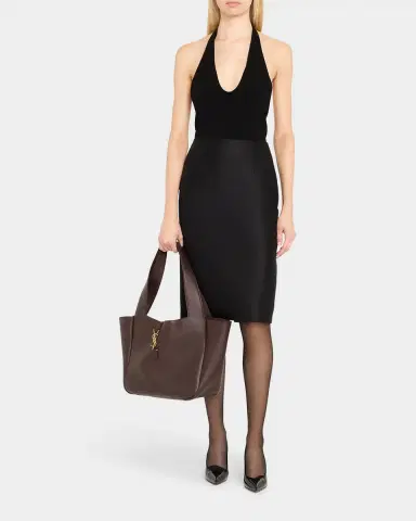 Saint Laurent Le 5 À 7 Bea YSL Tote Bag in Calfskin Leather | Thumbnail 9 Saint Laurent Le 5 À 7 Bea YSL Tote Bag in Calfskin Leather | Thumbnail 9
