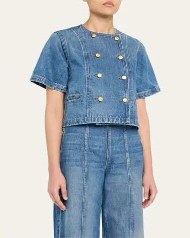 Ulla Johnson The Serge Short-Sleeve Jacket | Thumbnail 4 Ulla Johnson The Serge Short-Sleeve Jacket | Thumbnail 4