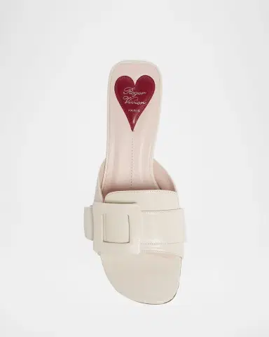Roger Vivier Patent Leather Buckle Mule Sandals | Thumbnail 3 Roger Vivier Patent Leather Buckle Mule Sandals | Thumbnail 3