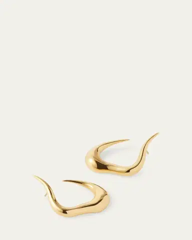 Fernando Jorge 18K Yellow Gold Bold Stream Open Earrings | Thumbnail 2 Fernando Jorge 18K Yellow Gold Bold Stream Open Earrings | Thumbnail 2