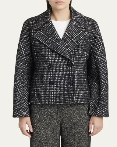 Dolce & Gabbana Check Pied Poule Double-Breasted Jacket | Thumbnail 8 Dolce & Gabbana Check Pied Poule Double-Breasted Jacket | Thumbnail 8