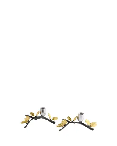Michael Aram Butterfly Ginkgo Candleholders Low S/2 | Thumbnail 1 Michael Aram Butterfly Ginkgo Candleholders Low S/2 | Thumbnail 1