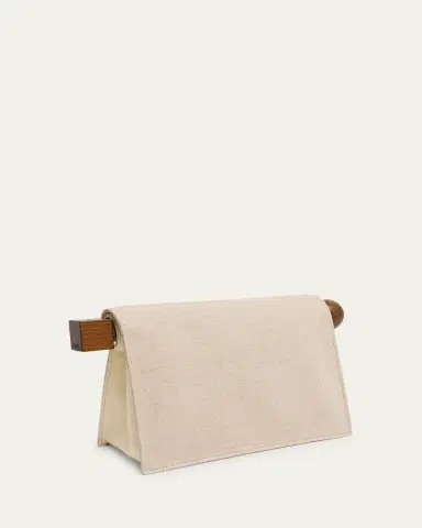 Jacquemus La Rond Carré Linen Clutch Bag | Thumbnail 3 Jacquemus La Rond Carré Linen Clutch Bag | Thumbnail 3