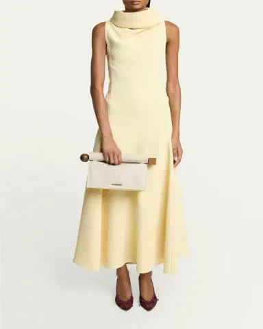Jacquemus La Rond Carré Linen Clutch Bag | Thumbnail 5 Jacquemus La Rond Carré Linen Clutch Bag | Thumbnail 5